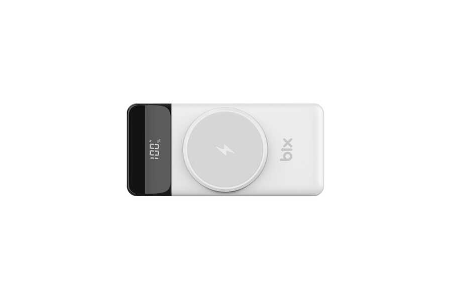  Bıx Pb102 Dual Port 10.000mah Wıreless Powerbank Beyaz