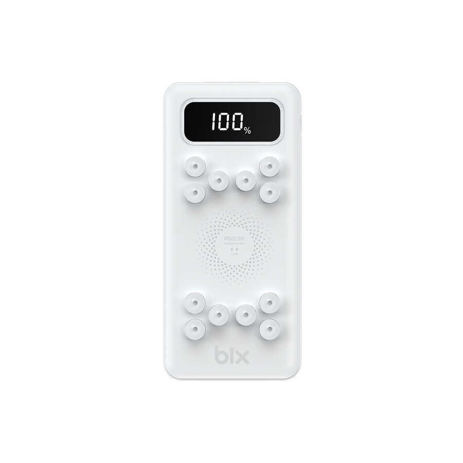  Bıx Pb103 Trıple Port 10.000mah Wıreless Powerbank Beyaz