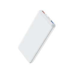 BIX PB103 TRIPLE PORT 10.000mAH WIRELESS POWERBANK BEYAZ - Thumbnail