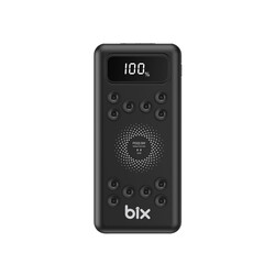 BIX PB103 TRIPLE PORT 10.000mAH WIRELESS POWERBANK SİYAH - Thumbnail