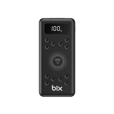 BIX PB103 TRIPLE PORT 10.000mAH WIRELESS POWERBANK SİYAH - 1