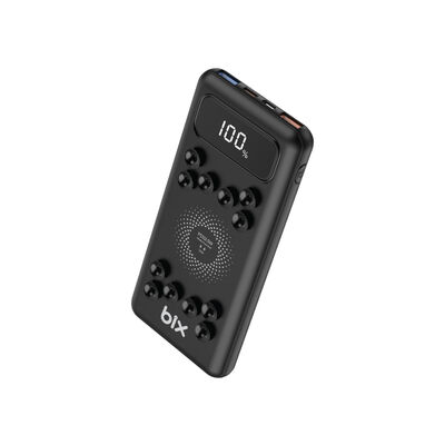 BIX PB103 TRIPLE PORT 10.000mAH WIRELESS POWERBANK SİYAH - 2