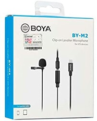 BOYA BY-M2 IPHONE TELEFON YAKA MIKROFONU - Thumbnail