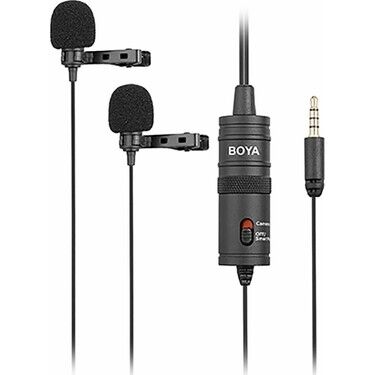 BOYA BY-M1DM ÇOK YÖNLÜ İKİLİ YAKA MIKROFONU - 1