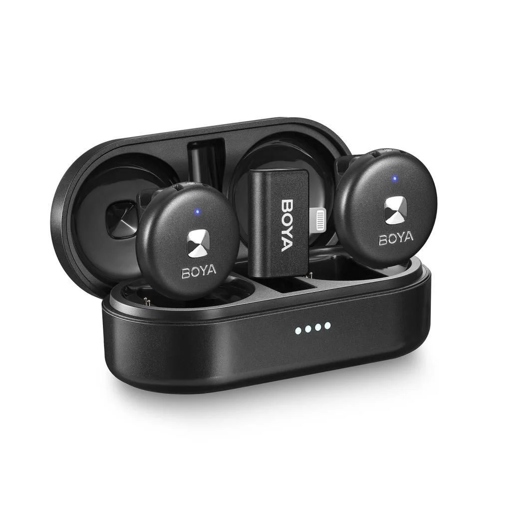 BOYA OMIC-D WIRELESS İKİLİ YAKA MİKROFONU (LIGHTING) - 2