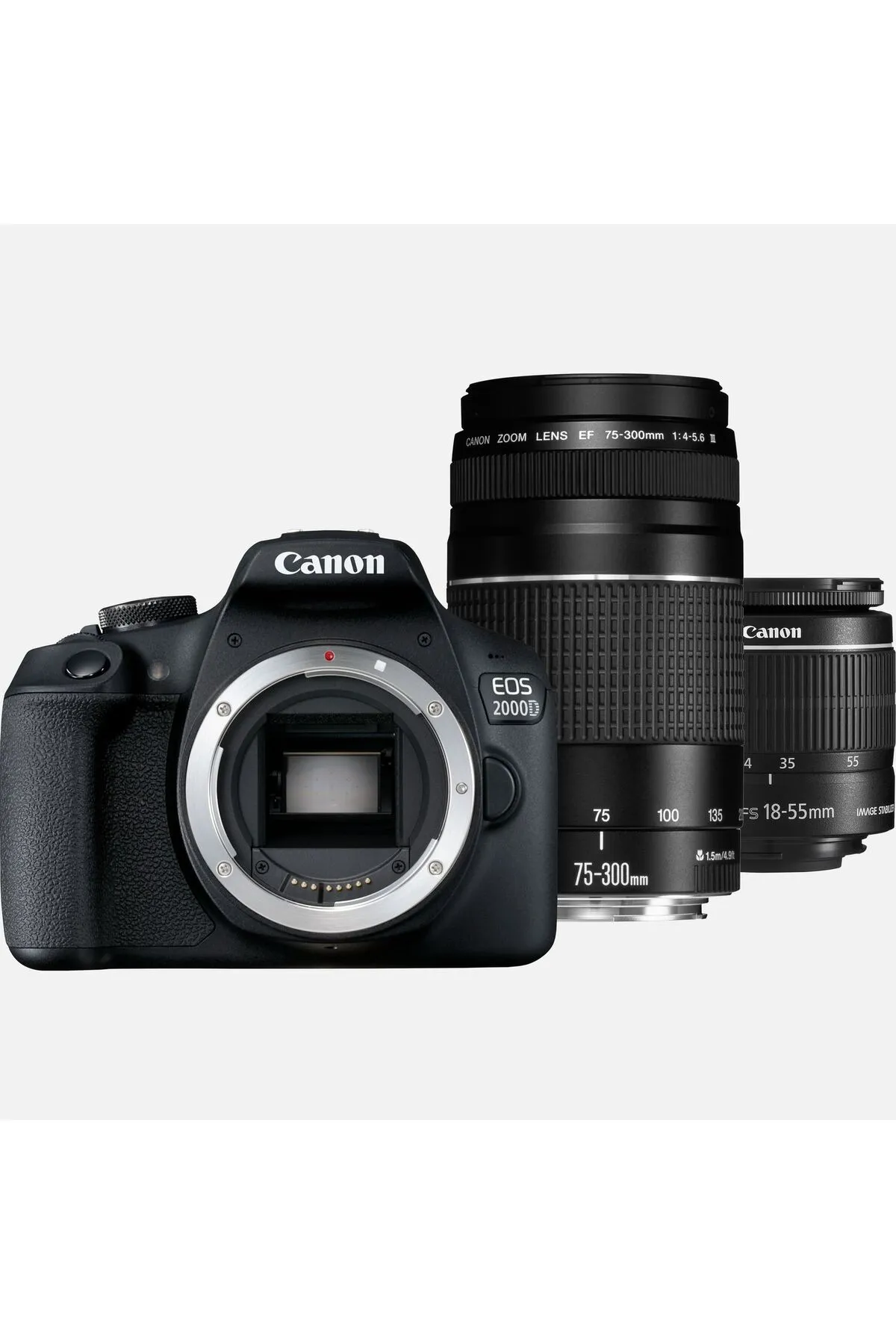 CANON EOS 2000D 18-55 IS II+75-300 DOUBLE KIT - 1