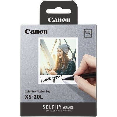 CANON SELPHY XS-20L KARE RENKLİ MÜREKKEP/KAĞIT SETİ - 1