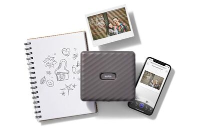 FUJIFILM INSTAX LINK WIDE MOCHA GREY PRINTER - 2