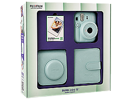 FUJIFILM INSTAX MINI 13 LAGOON GREEN BOX  