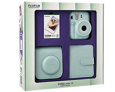 FUJIFILM INSTAX MINI 13 LAGOON GREEN BOX - 1