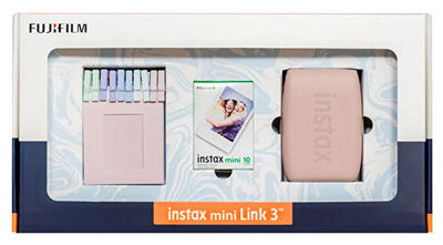 FUJIFILM INSTAX MINI LINK 3 PINK BUNDLE BOX PRINTER  - 1