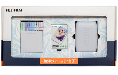 FUJIFILM INSTAX MINI LINK 3 WHITE BUNDLE BOX PRINTER - 1