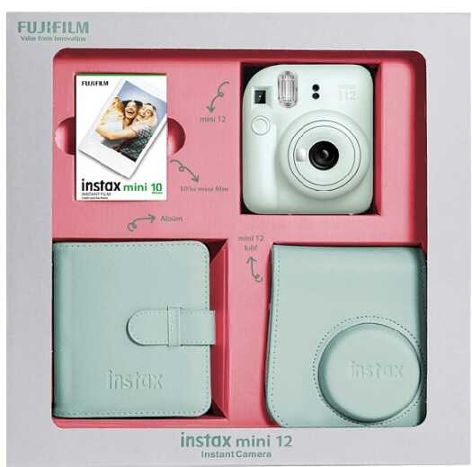  Fujıfılm Instax Mını12 Mınt Green Box