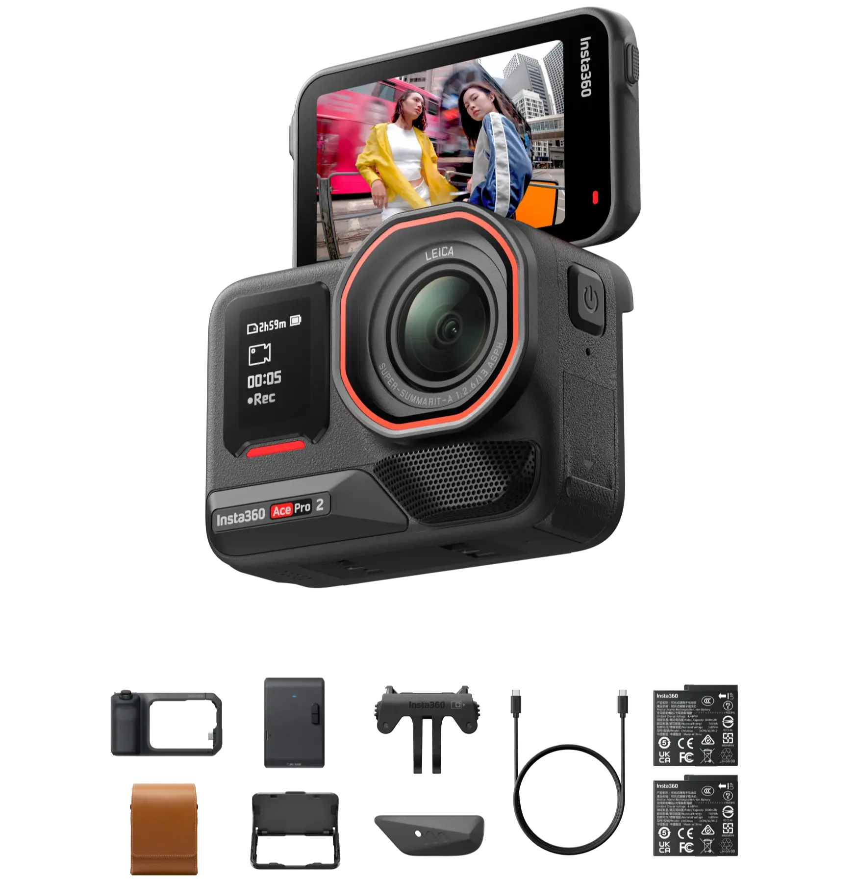 Insta360 Ace Pro2 Flash Print Bundle Çift Bataryalı Çantalı Set - 5