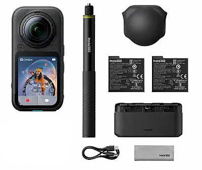 Insta360 X6 360 Essentials Bundle Aksiyon Kamera (BlacK) - 1