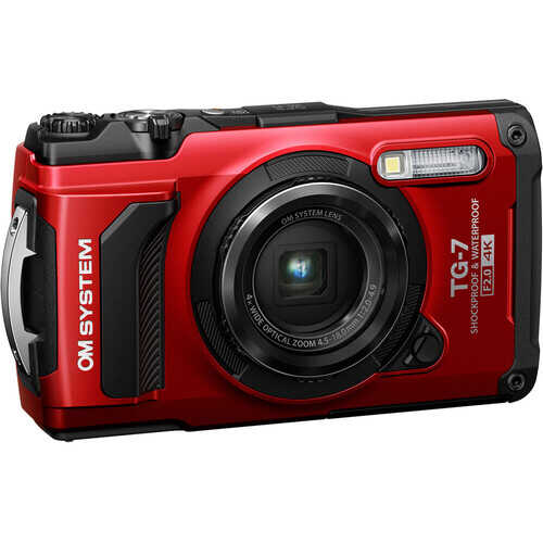  Om System Tough Tg 7 Dijital Su Altı Fotoğraf Makinesi Kırmızı