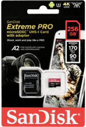 SANDISK - SANDISK EXTREME PRO SDXC 256GB 170Mb/s A2 MICRO SD KART