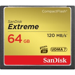 SANDISK - SANDISK EXTREME 64GB 120Mb/s CF KART