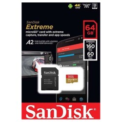 SANDISK - SANDISK EXTREME A2 MICRO SD 64GB 160/60Mb/s SD KART