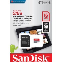 SANDISK - SANDISK ULTRA 16GB 98Mb/s MICRO SDHC KART