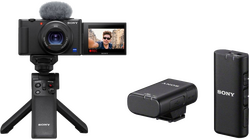 SONY DSC ZV1 VLOGGER KAMERA BLACK + GP-VPT2BT WIRELESS REMOTE GRIP + ECMW2BT MİKROFON HEDİYELİ - Thumbnail