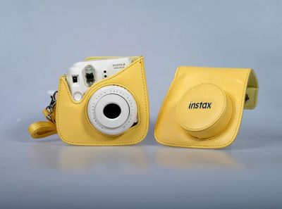 FUJİ INSTAX 9 ÇANTA SARI DERİ - 2