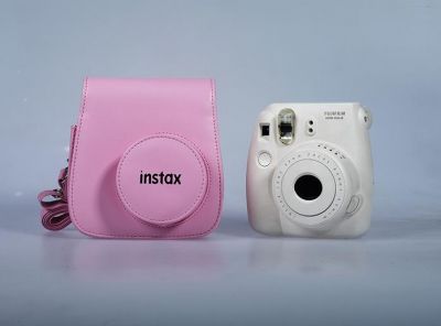 FUJİ INSTAX 9 ÇANTA PEMBE  DERİ - 1